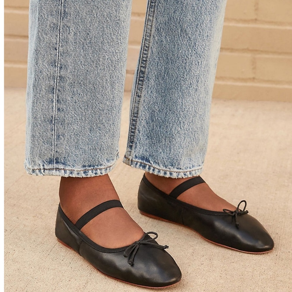 Loeffler Randall Leonie black flats - 7.5